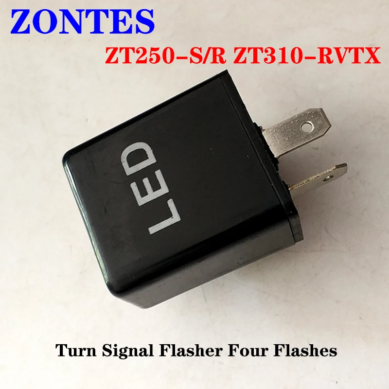 

Suitable for ZONTES ZT250-S/R ZT310-RVTX motorcycle accessories 12VLED turn signal flasher with four flashes