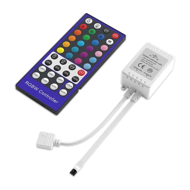 

Пульт дистанционного управления RGBW с 40 клавишами для светодиодных лент 5050 3528, контроллер RGB, аксессуары для светодиодных