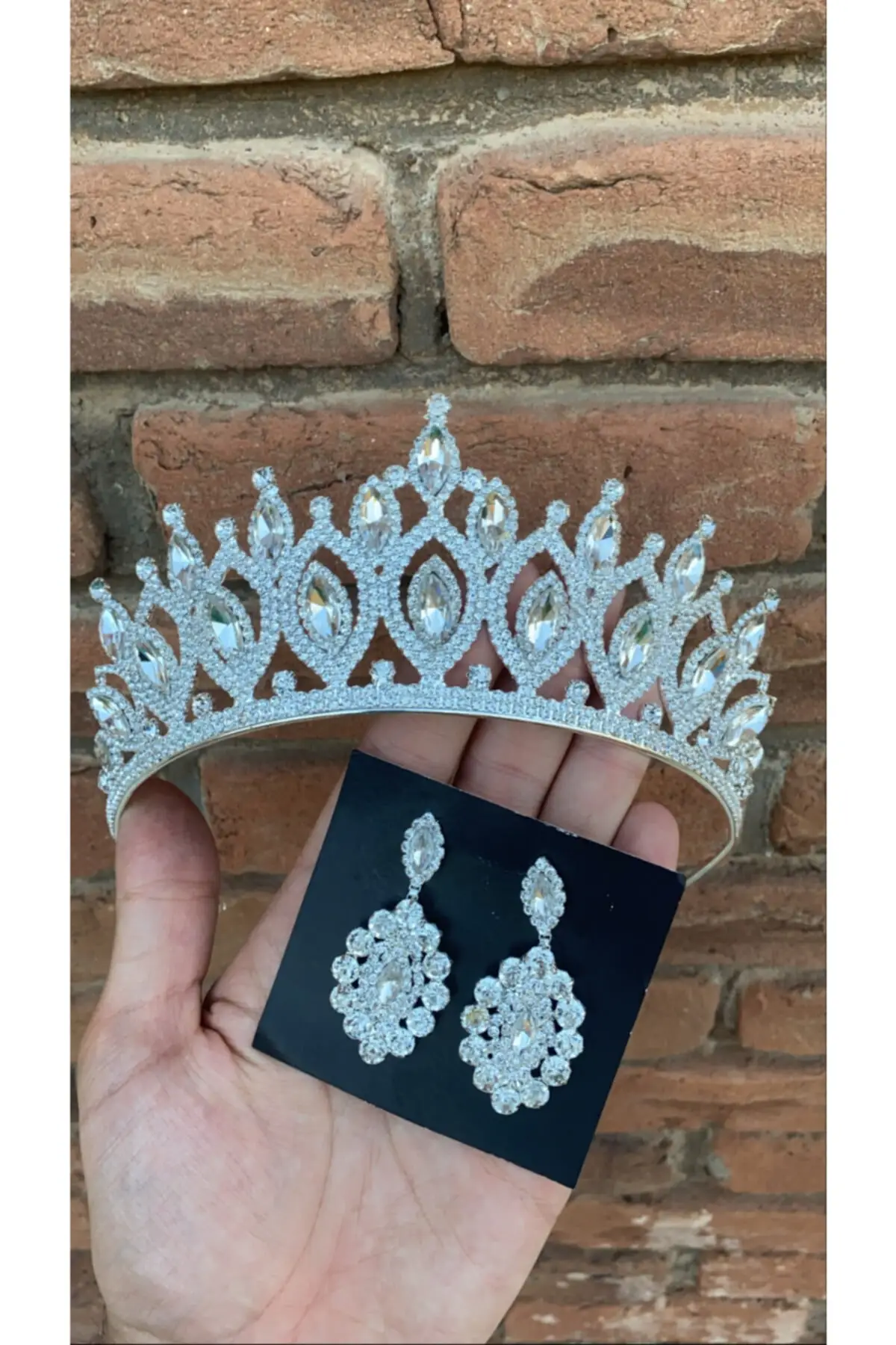 

Bridal Accessories Bridal Crown Bridal Earring Set (Bridal Accessory) Wedding Handmade For Bride And Bridesmaids