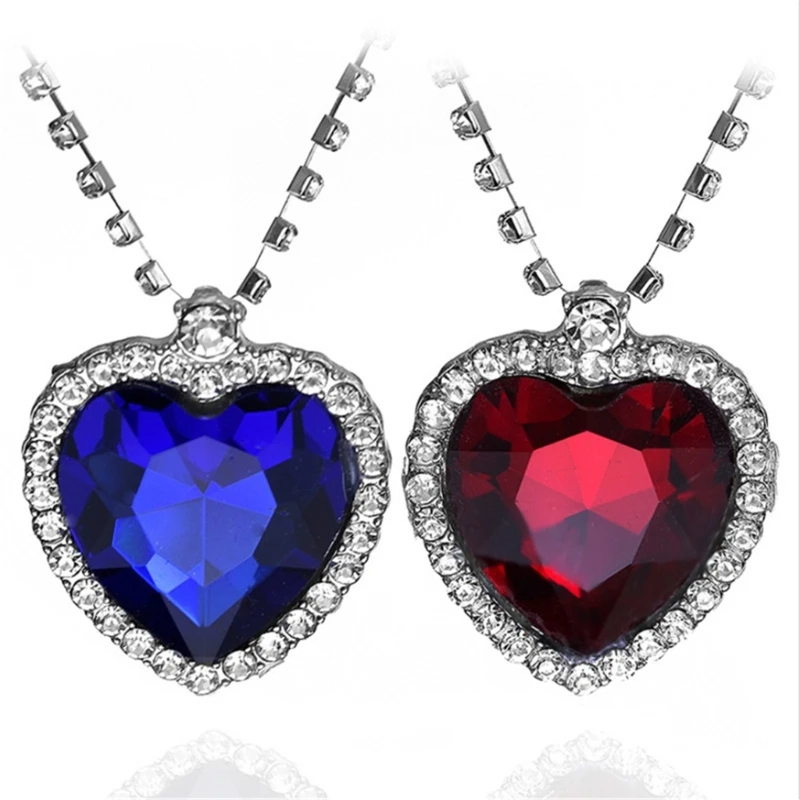 Современное ожерелье с подвеской эффектная цепочка для свитера со стразами