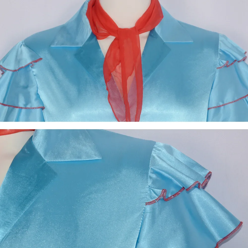 MovieThe костюмная Маска Косплей Cos костюм для представлений в Стэнли голубая