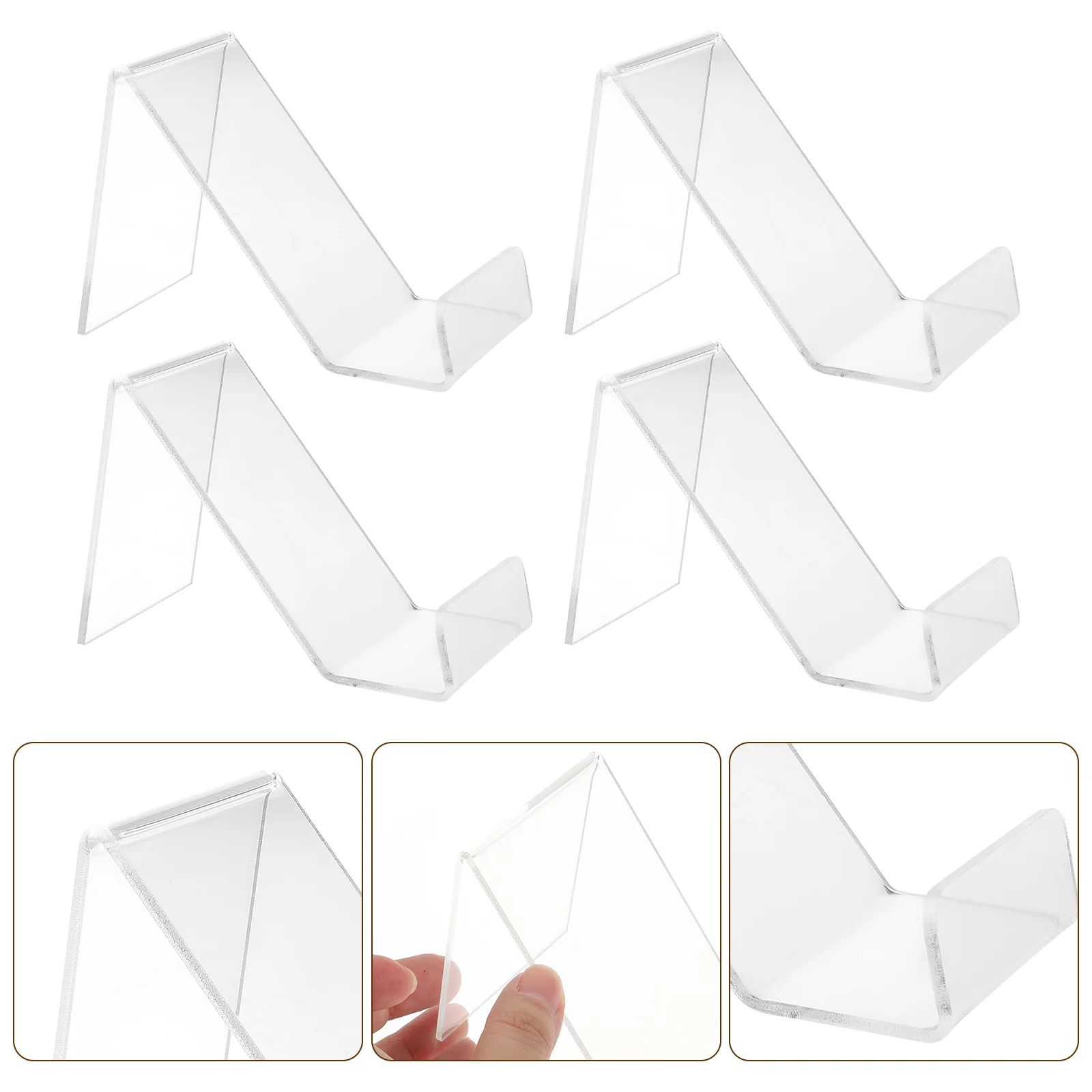 

4pcs Cellphone Stand Desk Mobile Phone Display Holder Bracket for Bedside Office Table Desk