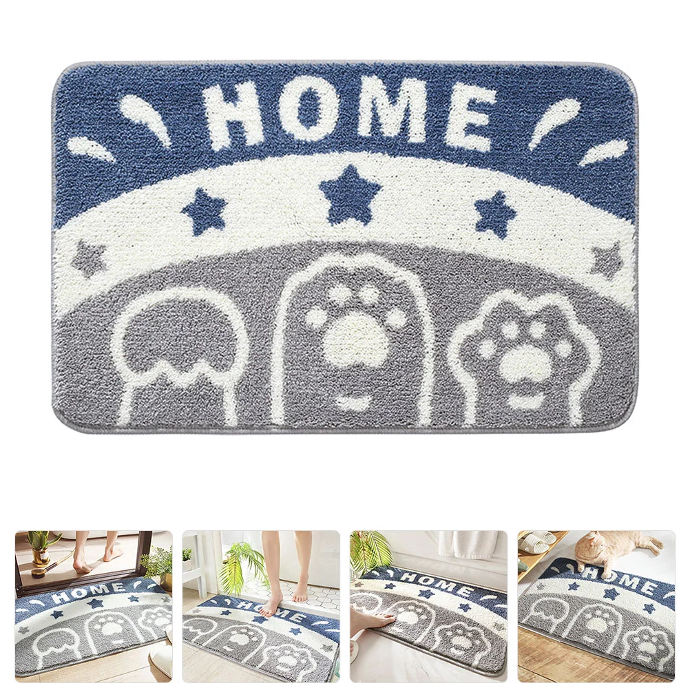 

Door Rug Mat Bathroom Doormat Cartoon Fluff Floor Mats Indoor Anti Skid Carpet