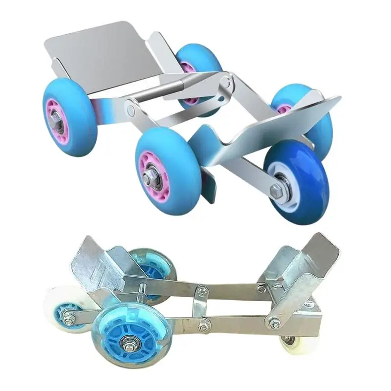 

Плоская тележка с колесиками, устойчивая сверхпрочная мебельная тележка, легко хранить, бытовые принадлежности, велосипедный трейлер для любителей езды на велосипеде