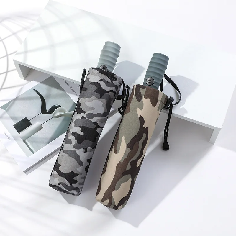 

Automatic Camouflage Umbrella Male Windproof Three Folding Women's Umbrella Parasol 8 Ribs Travel Outdoor Rain Tool Wholesale