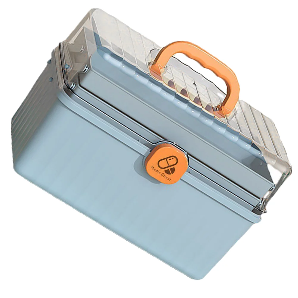

Box Storage Case First Aid Emergency Large Makeup Holder Organizer Family Cabinet Capacity Portable Empty Cart Household Perfume