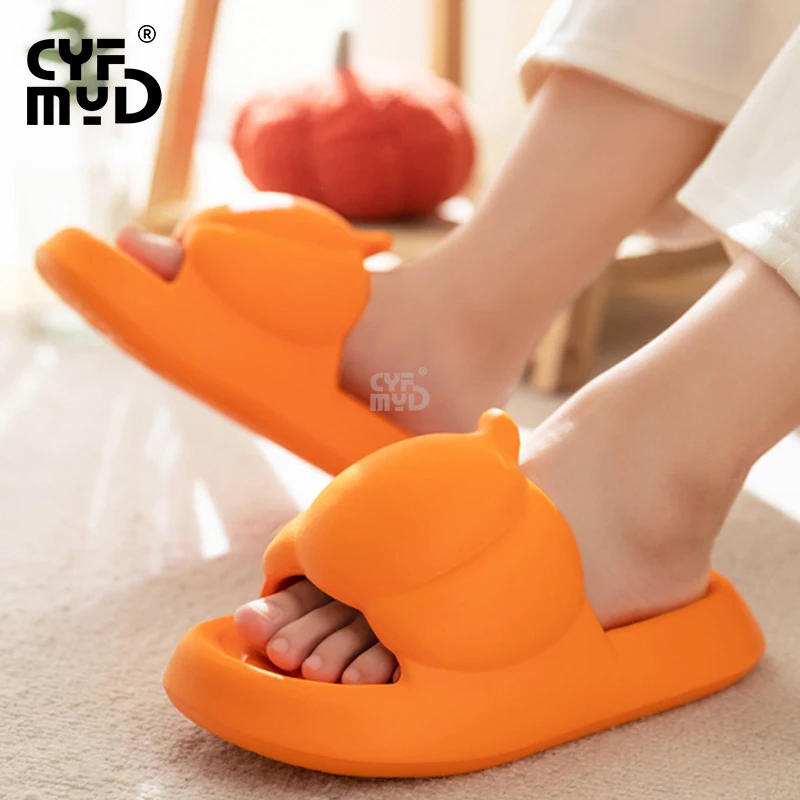 Slippers Women for Home Platform Cute Pumpkin Woman Shoe Cloud Summer Soft Designer Slides Indoor 2023 New EVA Slipper Non-slip