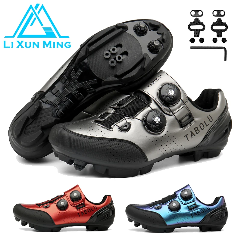 

New Flat Shoes MTB Speed With Clits Route Cycling Sneakers Men Road Dirt Bike Footwear Racing Women Mountain Bicycle SPD Cleat