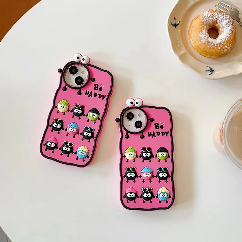 Etui na telefon 3D Full Screen Diamond Charms kompatybilne z iPhone 11 12 13 14 15 Pro Max Miękka osłona ochronna zapobiegają...