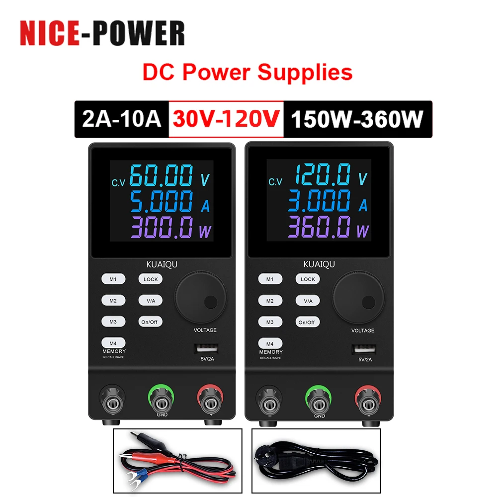 

Программируемый источник питания для хранения, 60 в, 5 А, регулируемый, 30 В, 10 а, с стабилизатором напряжения USB, настольный источник питания для лаборатории, 220 В/110 В