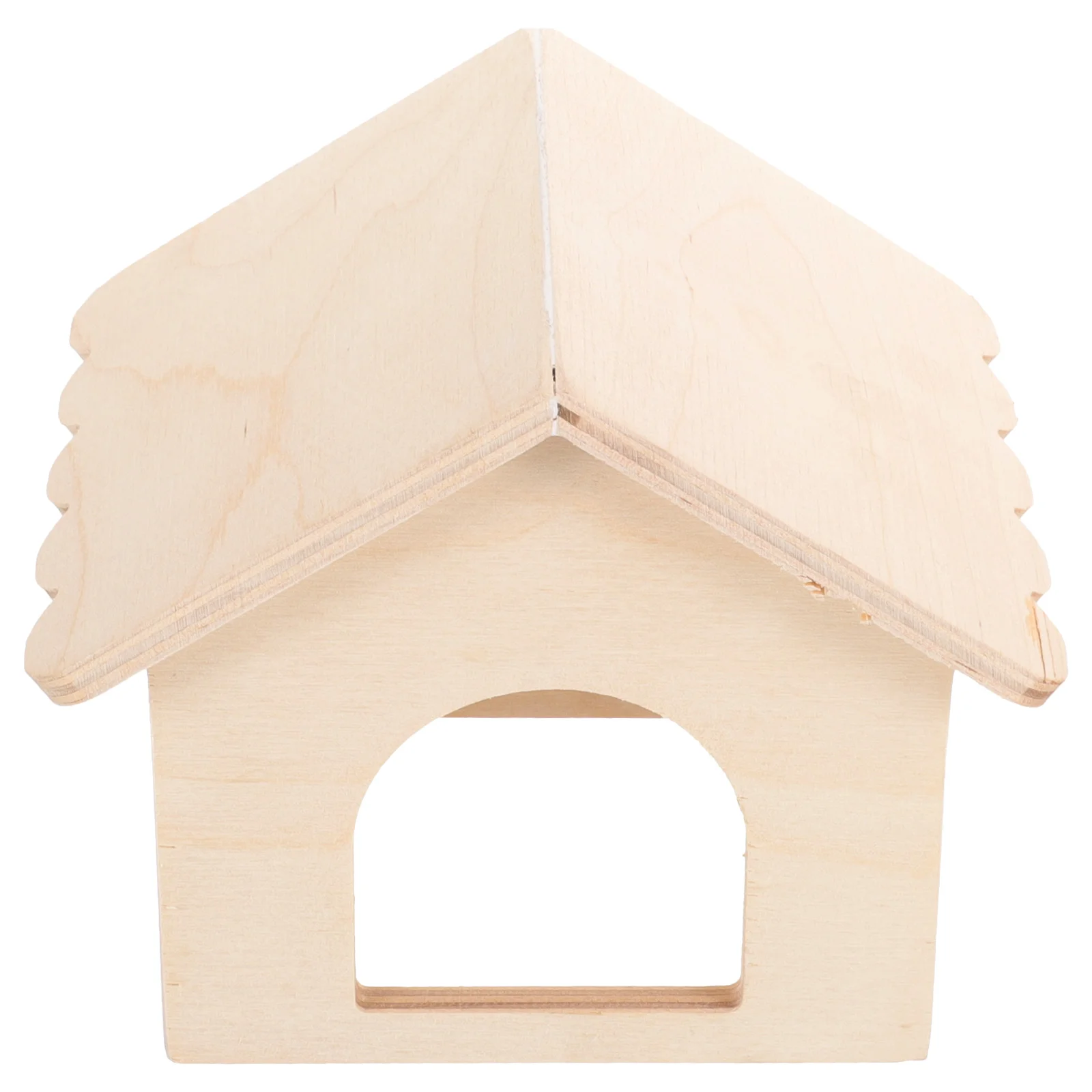 

Wooden Chinchilla Hut House Hamster Small Pet Sleeping House Wooden Hideout