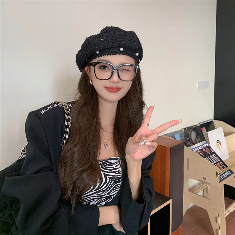 Изящный женский берет осень 2024 новая корейская универсальная кепка художника