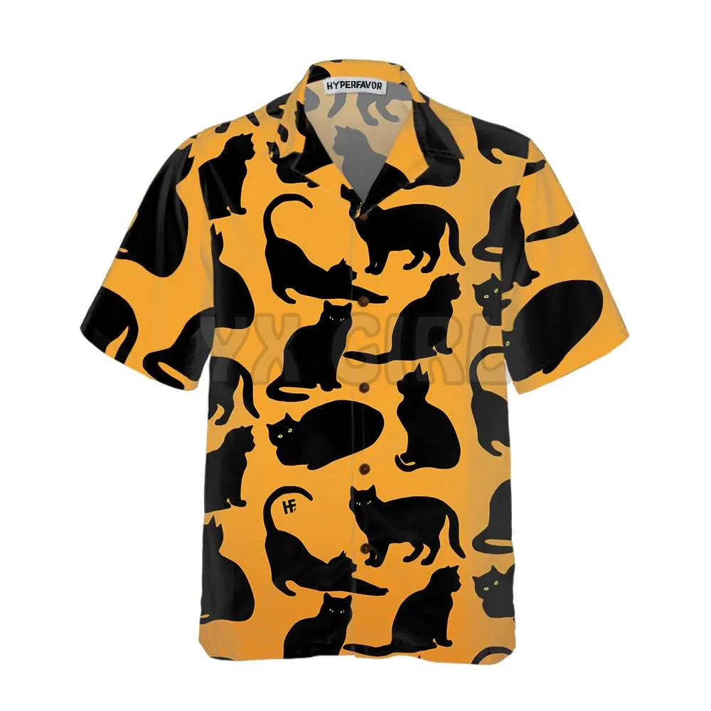 Cats Saint Patrick's Day Hawaiian Shirt 3D All Over Printed Hawaiian Shirt Men's For Women's Harajuku Casual Shirt Unisex