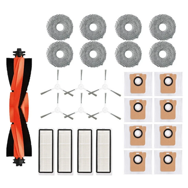 For Xiaomi Robot Vacuum X20 + / Plus Replacement Parts Dust Bag Mop Cloth Washable Main Side Brush Hepa Filter