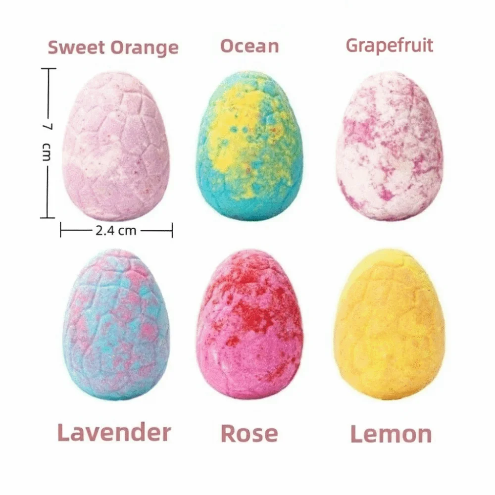 Натуральные органические бомбочки для ванны в форме яиц динозавров с игрушками-сюрпризами, ароматизированные эфирными маслами, для пышной пенной ванны (art.: 3920d999bba09) - 3920d999bba09