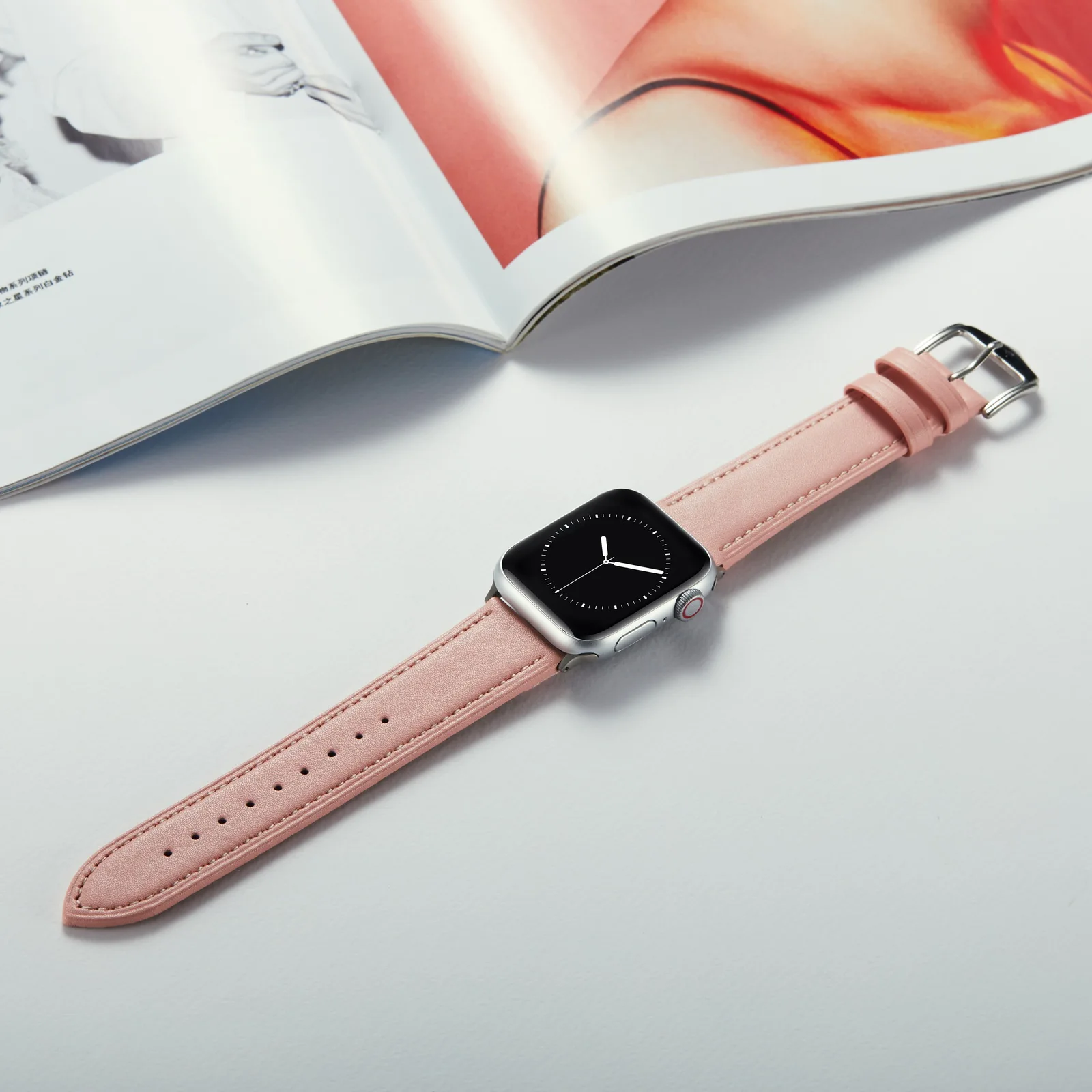 Leather strap For Apple watch band 45mm 41mm 44mm 40mm 49mm 42mm 38mm watchband correa bracelet iWatch ultra series 8 7 6 5 SE 4