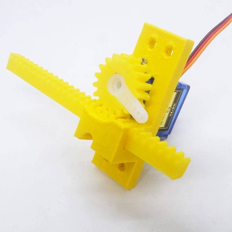 

3D printing Sg90 Servo Linear Physics Diy Electronic Robot Project Kit Sciences Mechanical Kit Rack Pinion