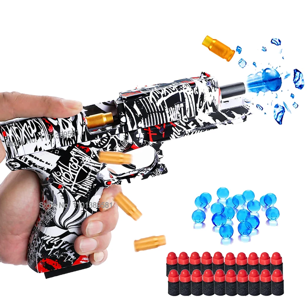 

G17 M1911 Shell Ejecting Pistol Desert Eagle Soft Bullet Toy Gun Gel Ball Blaster Child Weapon Boys Birthday Outdoor Game Gifts
