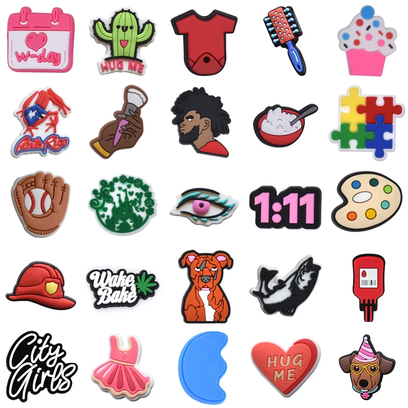 

Shoes Accessories Gifts Men Wholesale Bulk Girl Set Jeans Boy Decorations for Crocs Shoe Charms Women Charm Kids Para Pins Packs