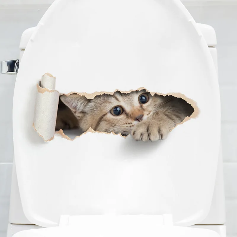 1 шт. декоративная наклейка на крышку унитаза