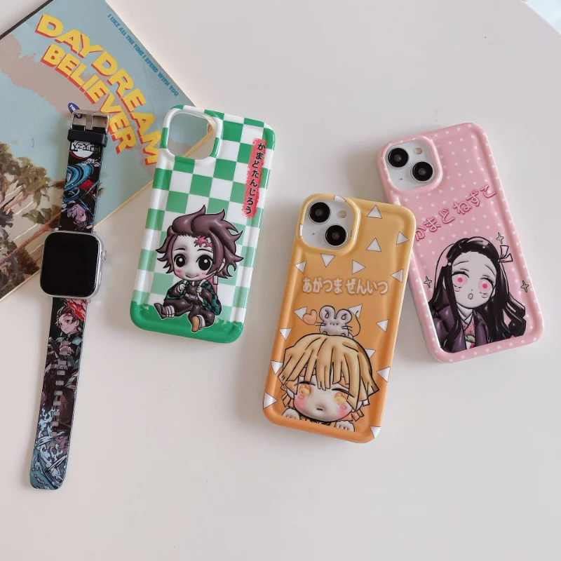 

Anime Kamado Tanjirou Nezuko Zenitsu Phone Case Cover for IPhone 11 12 13 14 Pro Max Case for IPhone 14 Pro Max