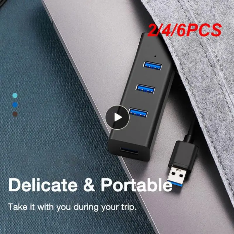 

2/4/6PCS Multiple Expander Power Adapter Four Port Multi Splitter Adapter Docking Station Portable Usb 2.0 Hub