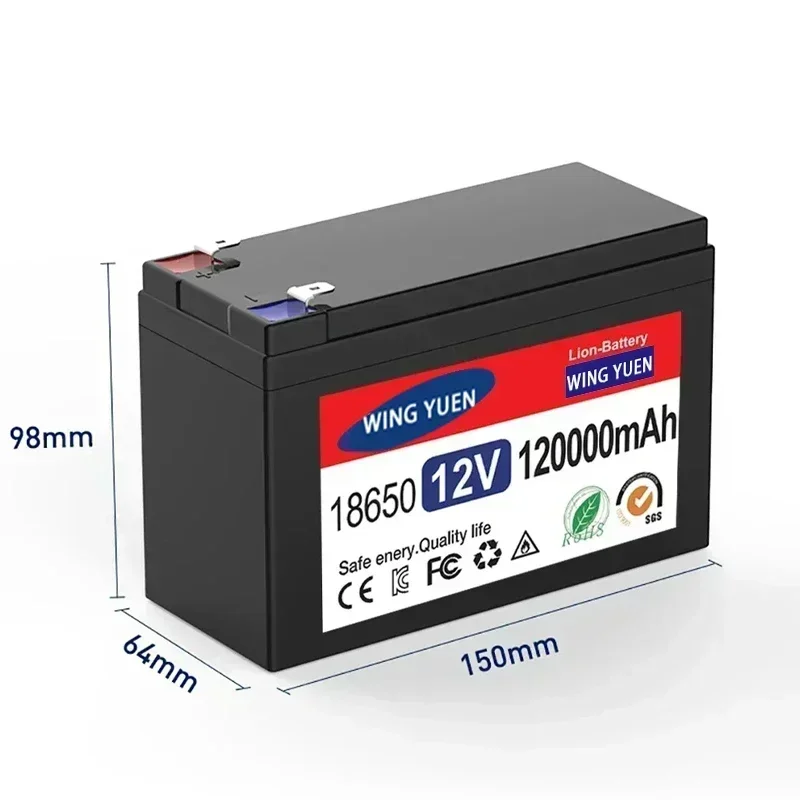 Модернизированный 12 В 120000 Портативная аккумуляторная батарея мАч встроенный 5 2 1