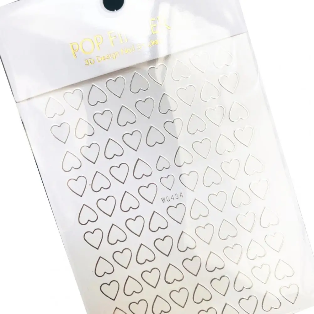 

Album Sticker Decorative Stylish Love Heart Nail Art Sticker Manicures Designs Non-Fading Vivid Color Manicures Decal
