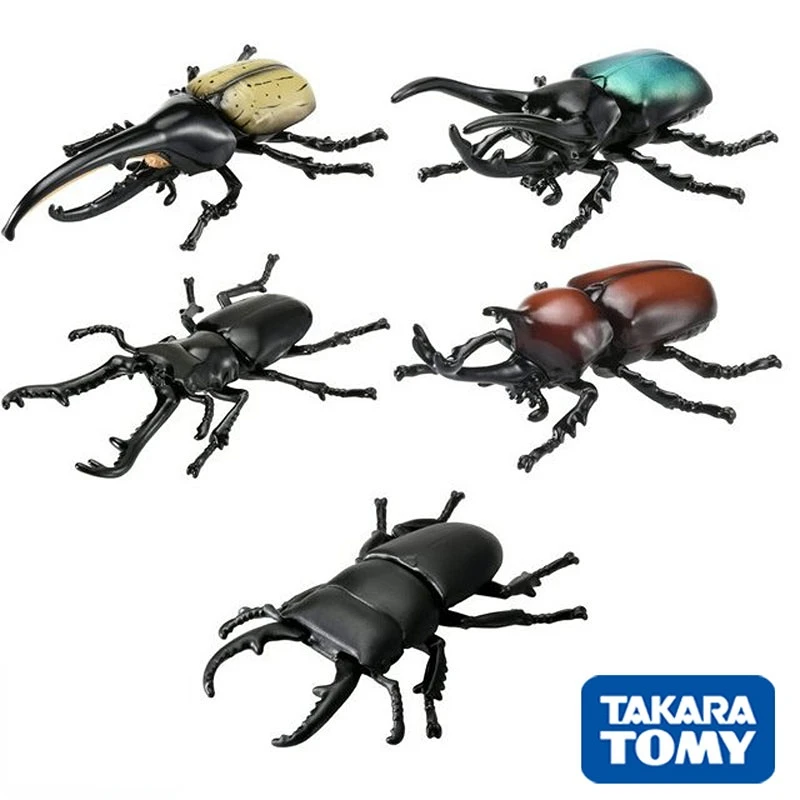 

Модель насекомых TOMY beetle, детские игрушки, подарок на день рождения и Рождество, маленькая кукла, коллекционные предметы ручной работы, беспл...