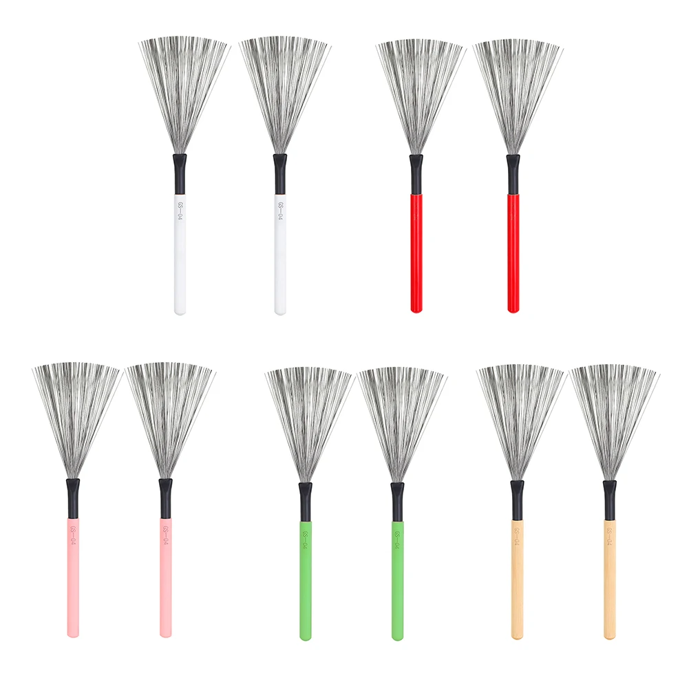 

Барабанные палочки, щетка, металлическая проволока, деревянная ручка, очиститель барабана, музыкальные перкуссионные аксессуары для начин...