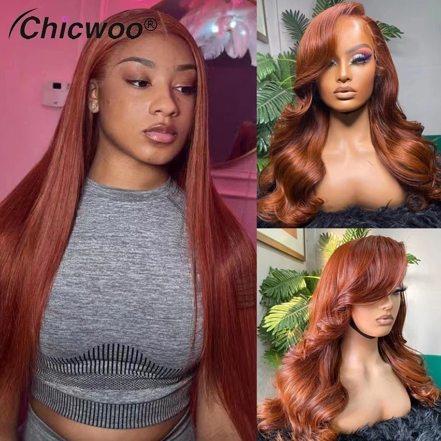 

Парик с красно-коричневыми волнистыми волосами, волнистые волосы без повреждений, бразильские человеческие волосы 13 х4, парики на сетке для фронтальных женщин, естественный черный цвет