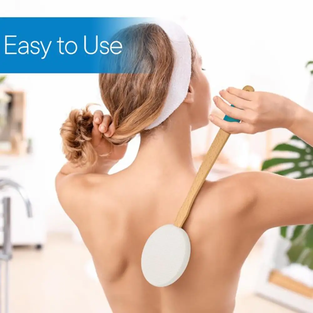 Улучшенный аппликатор для лосьона щетка мытья тела мягкая с длинной ручкой