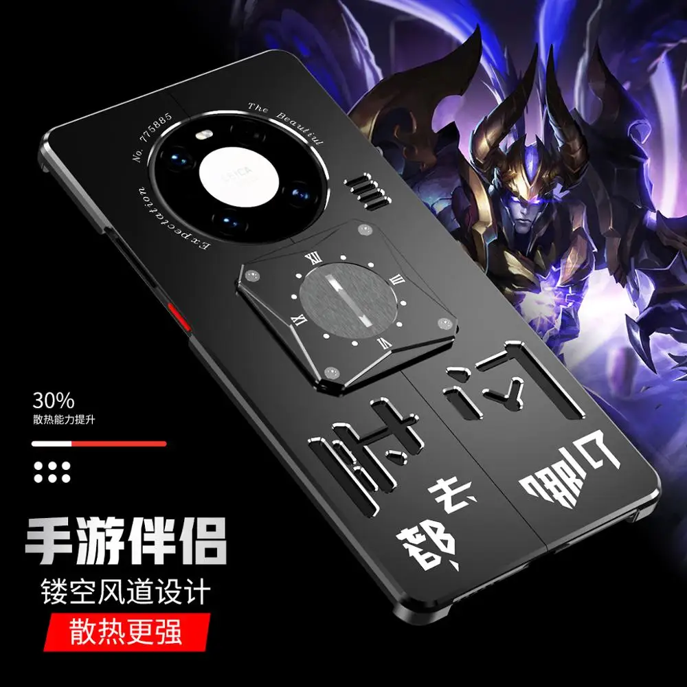Shockproof Case For Huawei P40 Pro Case Luxury Metal Back Cover Mechanical Funda For Huawei Mate 30 Mate30 Pro Plus Cases Coque
