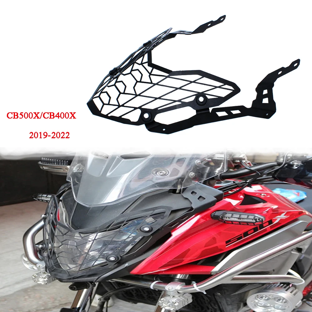

Motorbike For Honda CB400X 2021 CB500X CB 500X 2019 2020 2021 2022 Headlight Head Lamp Light Grille Guard Cover Protector
