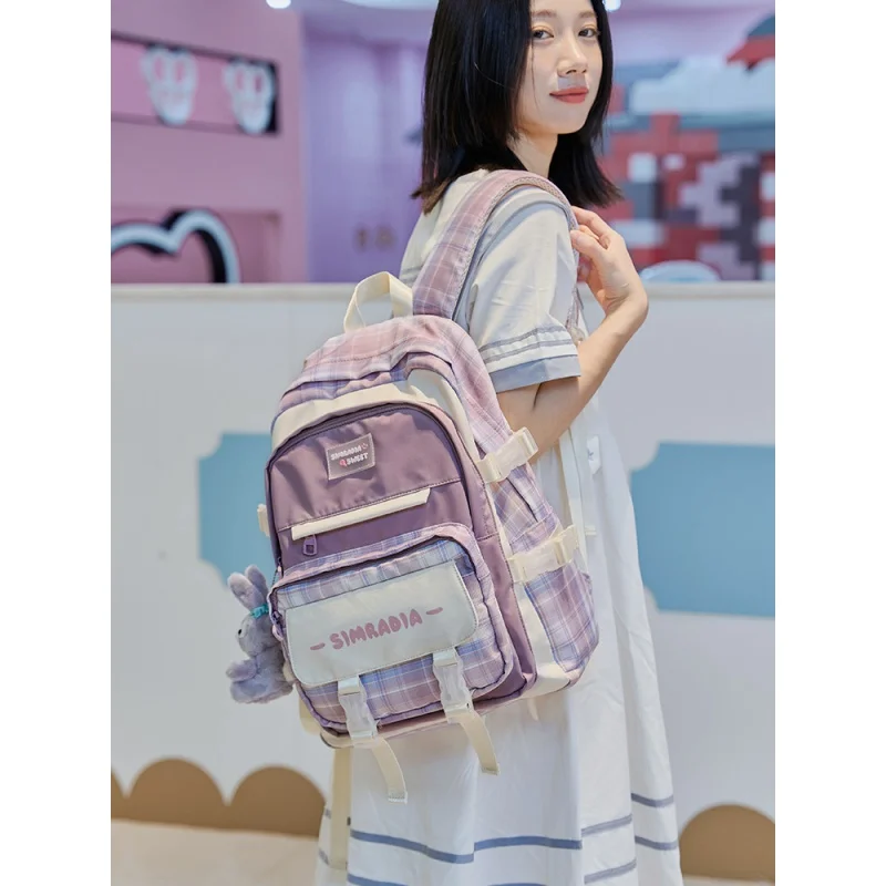 

Schoolbag Girls Primary School Students Grade Three Four Five to Six Large Capacity Lightweight Girls Good-looking Junior High S