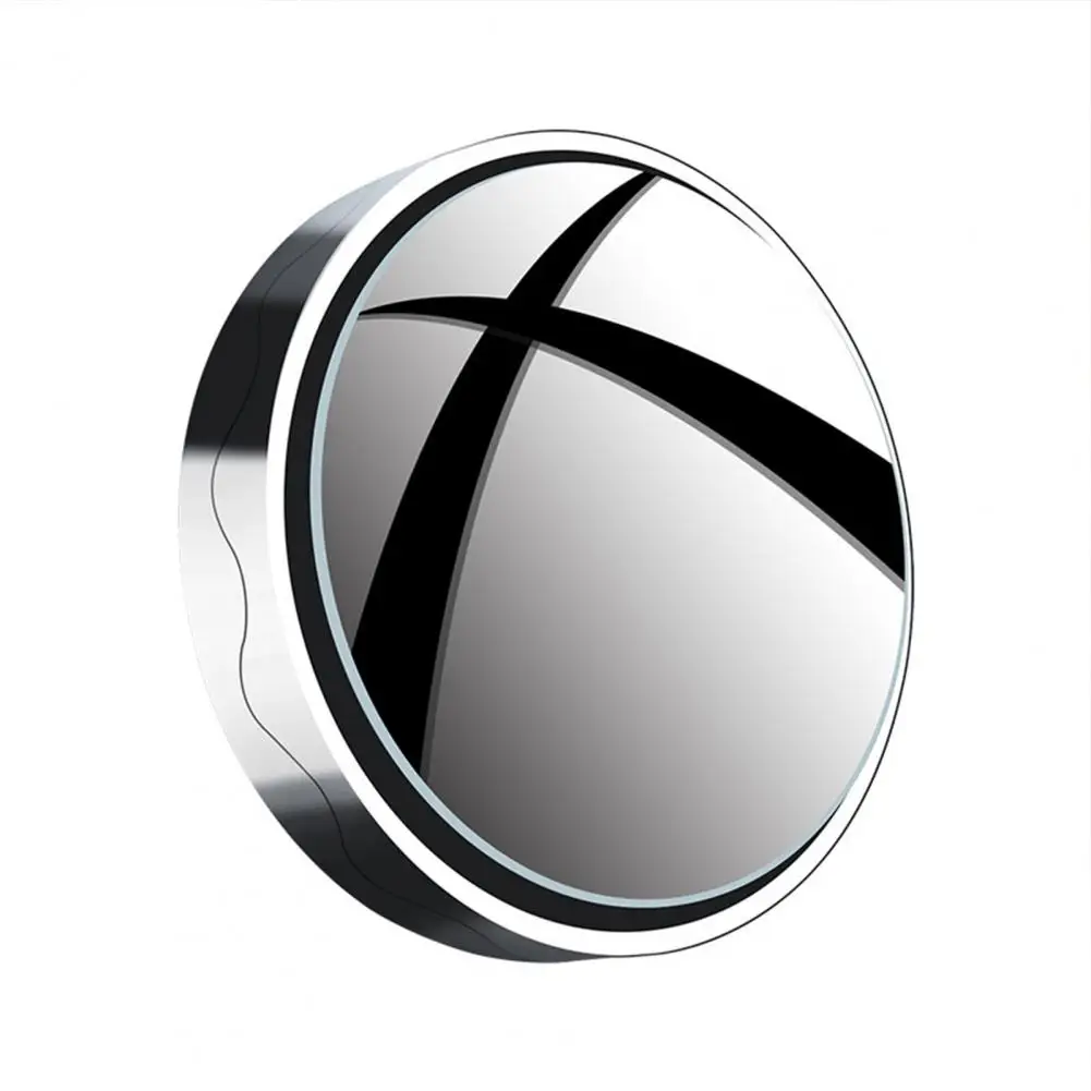 

2Pcs Car Rearview Adjustable Parking Helper Compact Small Round Mirror Blind Spot Mirror Car Accessories