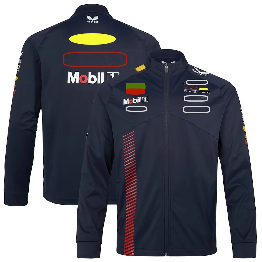 

F1 Oracle Red Color Bull Racing 2023 Team Softshell Jacket Uniform Formula 1 Sergio Perez Jack MOTO Motorcycle Coat For Man