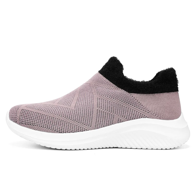 New Winter Sneakers Walking Plush Womens Running Shoes Lightweight Women's Shoes with Platform Fashionable Sneakers Couple 35-45