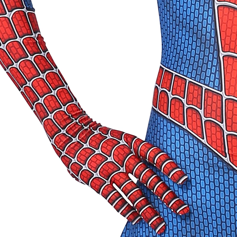 Костюм супергероя из аниме Человек-паук 3d-стиль прикрепленная маска боди