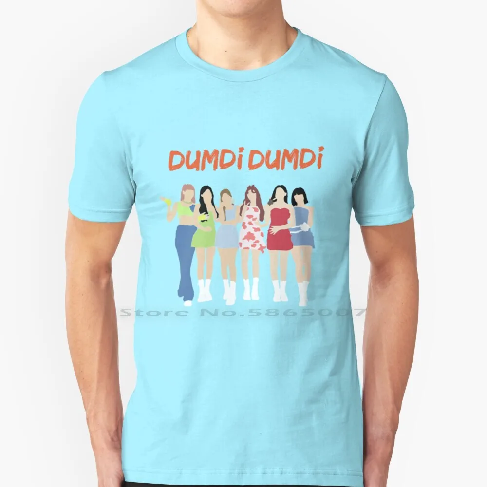 

Dumdi Dumdi G-Idle Silhouette T Shirt 100% Cotton Dumdi Dumdi G Idle Yuqi Shuhua Soyeon Minnie Soojin Miyeon Cube Entertainment