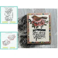2022 newest scrapbook decorate craft embossing stencil diy gift card handmade molds sweet n sassy song birds clear stamp dieset