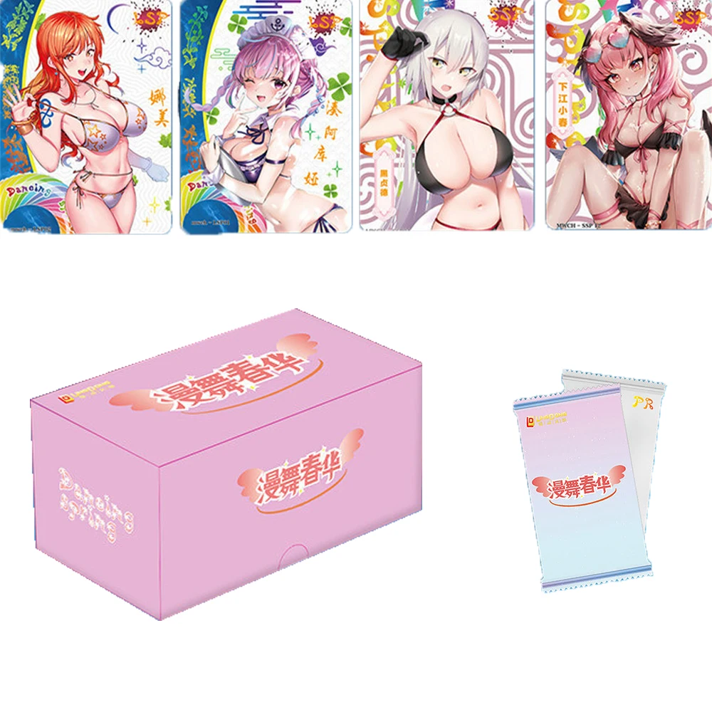 

2023 Goddess Story Collection Cards Rare SR Youth Beauty Delicate and Gorgeous Diamond Carving Card Anime Character Toys Gifts