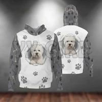 west highland white terrier paw dog 3d printed hoodies unisex pullovers funny dog hoodie casual street tracksuit
