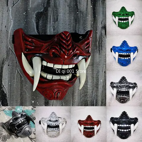 Пластиковые самурай маска - купить недорого | AliExpress