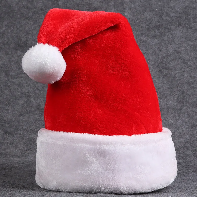 2022 Плюшевые рождественские шапки уплотненные для взрослых и детей