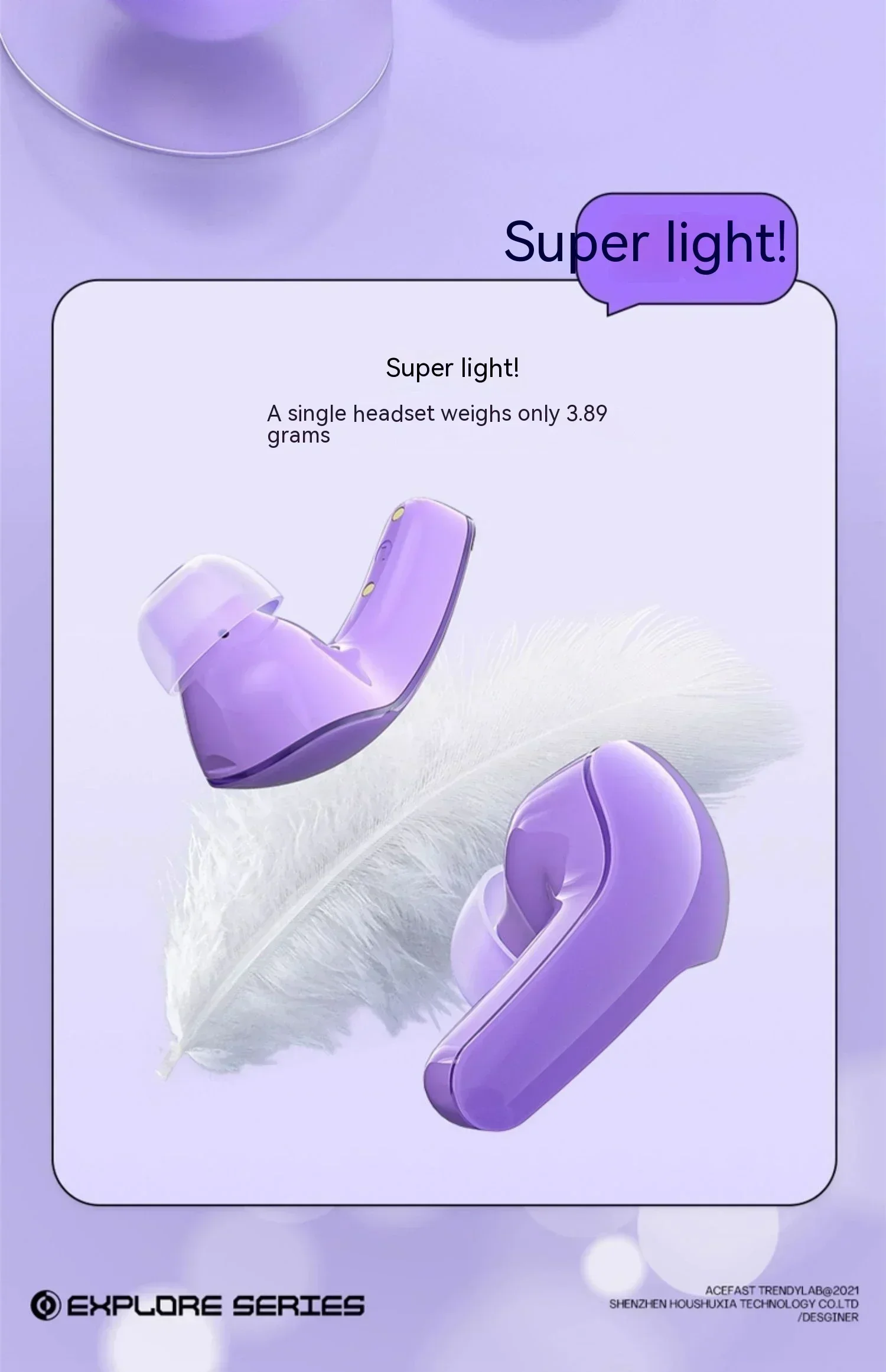 ACEFAST T9 Bluetooth беспроводные наушники IPX4 водонепроницаемая гарнитура с