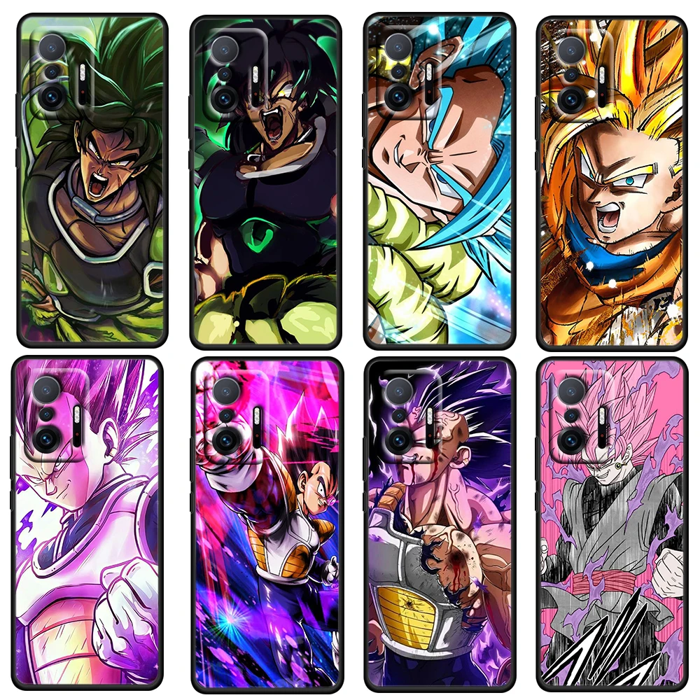 

Cartoon Dragon Ball Anime For Xiaomi Mi 12 11 10 Ultra 11T 10T Pro Lite 11i 10i 10S 5G Soft Silicone Black Phone Case Cover Capa