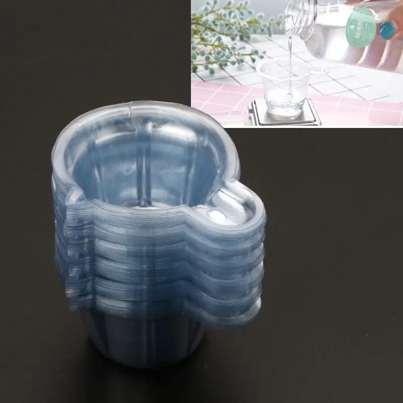 

20/100Pcs Disposable Plastic Cups 40ML Crystal Glue Dispenser for DIY Epoxy Resin Jewelry Cake Chocolate Mold Making