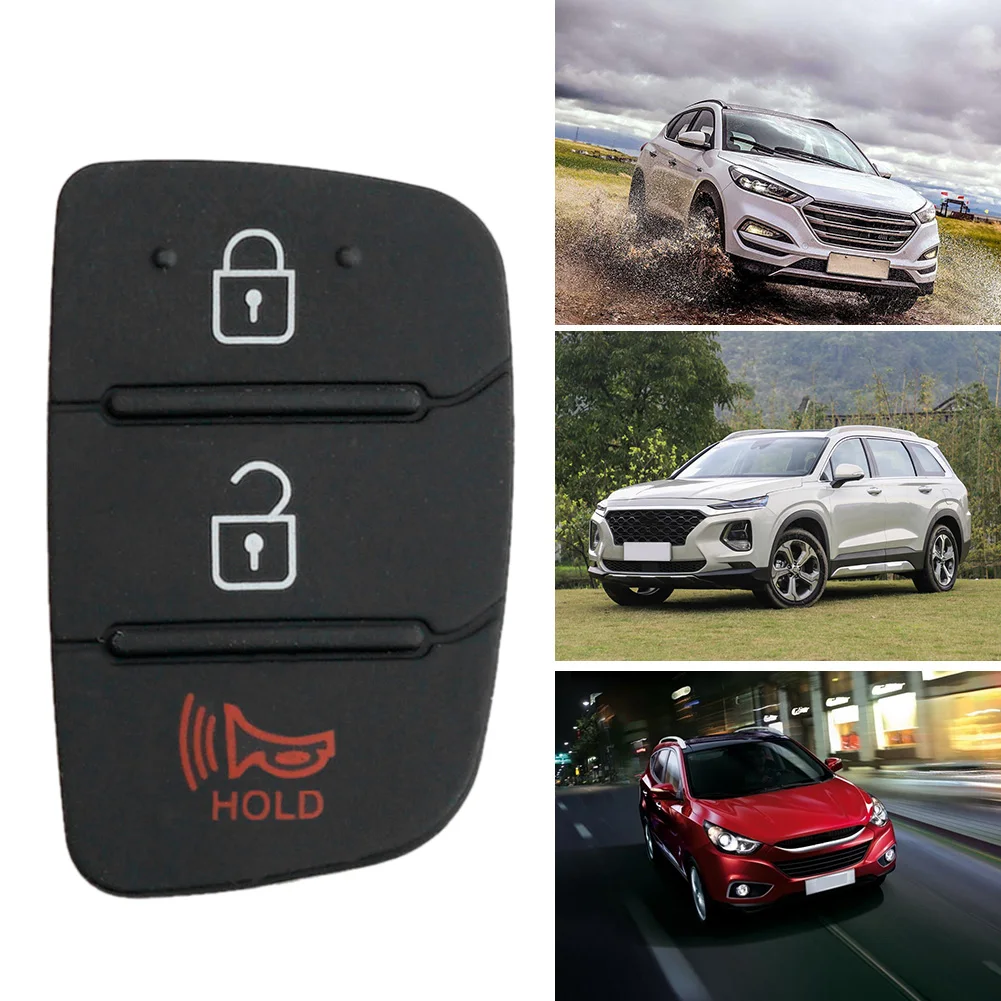 

3 Button Key Cover Pad Silicone Shell Flip Remote Rubber Replacement Auto Keys Partd Car Key Shell Replacement Fob Case Skin