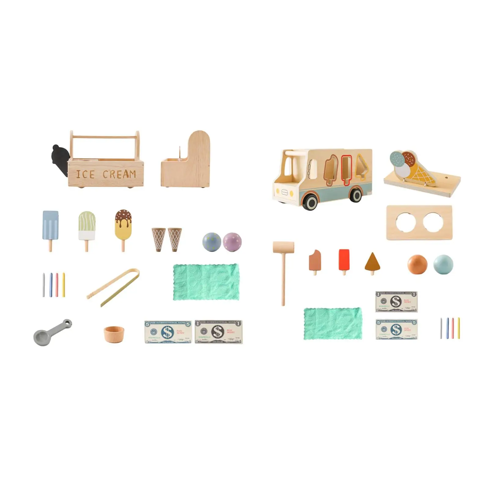 Деревянный ледяной магазин ролевые игры Реалистичная еда для лолитки набор